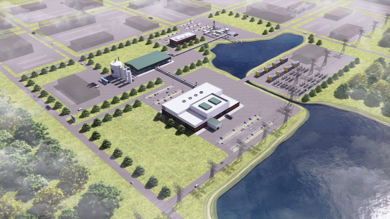 Artist’s rendering of Texas A&M’s ‘Energy Proving Ground’ at the RELLIS Campus, where four selected nuclear developers will advance SMR technology and testing. Courtesy: TAMU